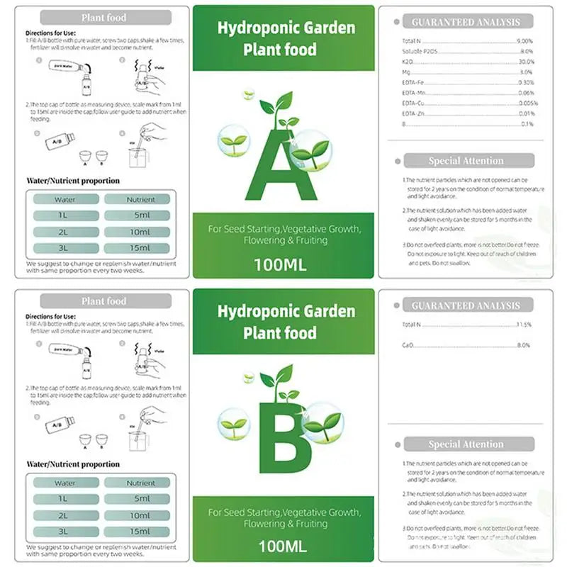 Hydroponic Nutrient Liquid Fertilizer