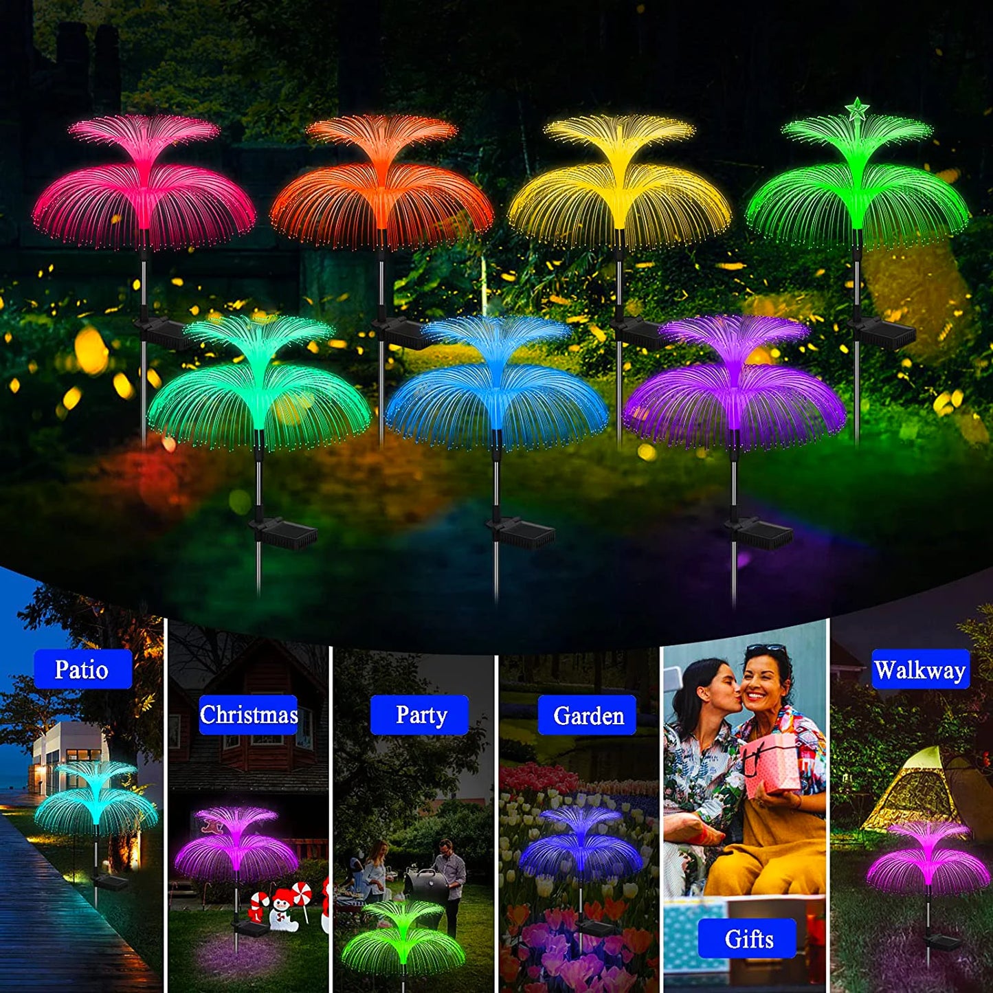 Solar Jellyfish Garden Lights