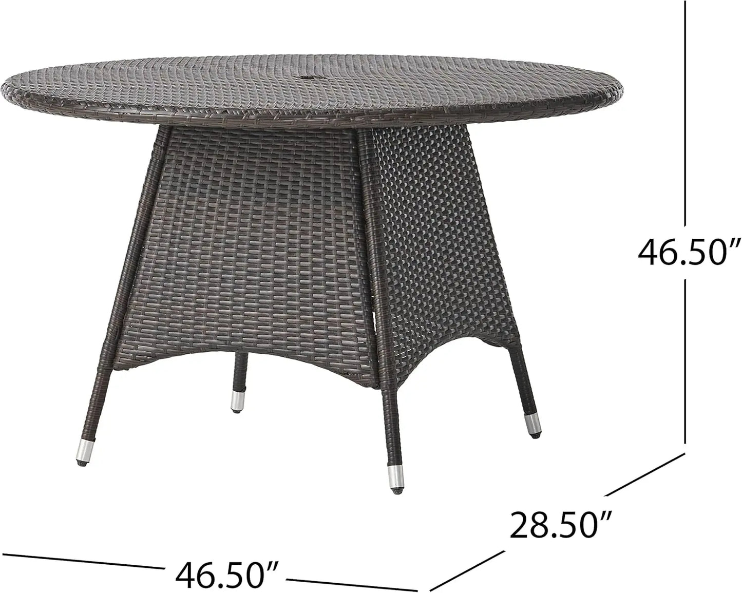 Outdoor Wicker 5 Piece Dining