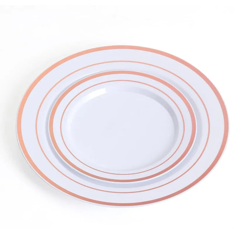 Plastic Dinnerware Set for 100 Guests