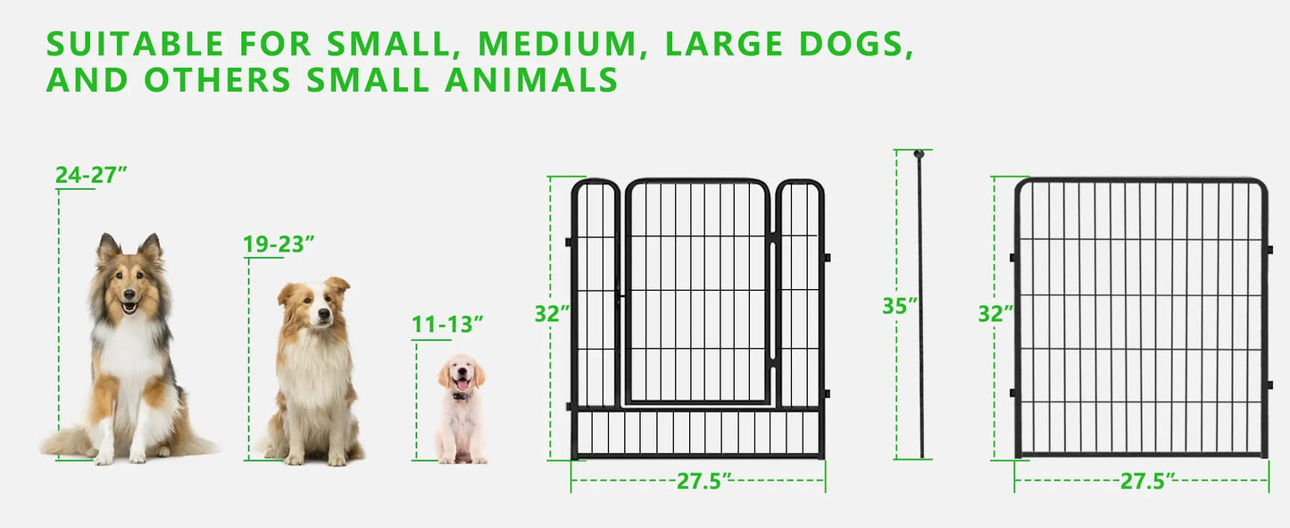 Fence Panels with Dog Gate