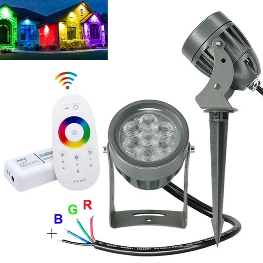 External control RGB LED Garden Lights