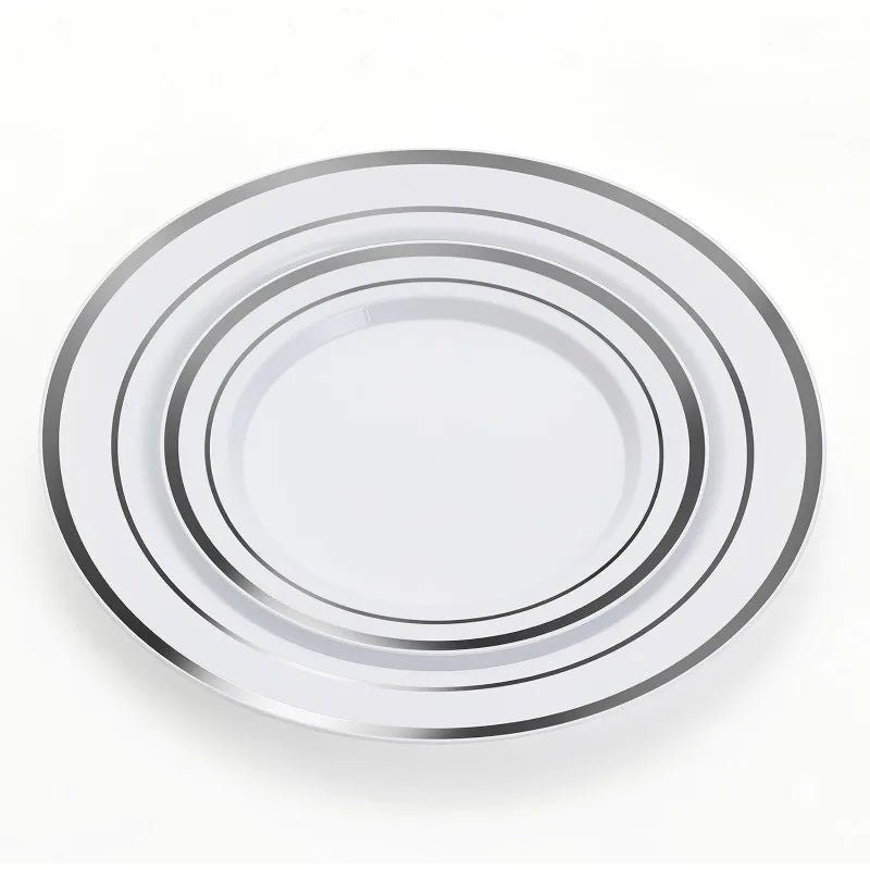 Plastic Dinnerware Set for 100 Guests