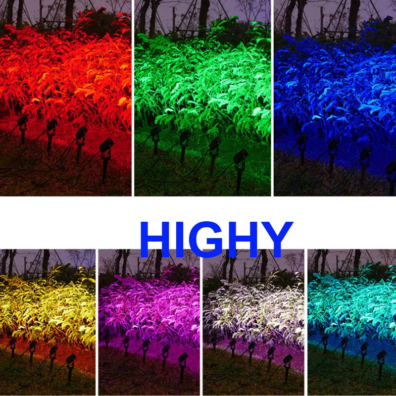 External control RGB LED Garden Lights