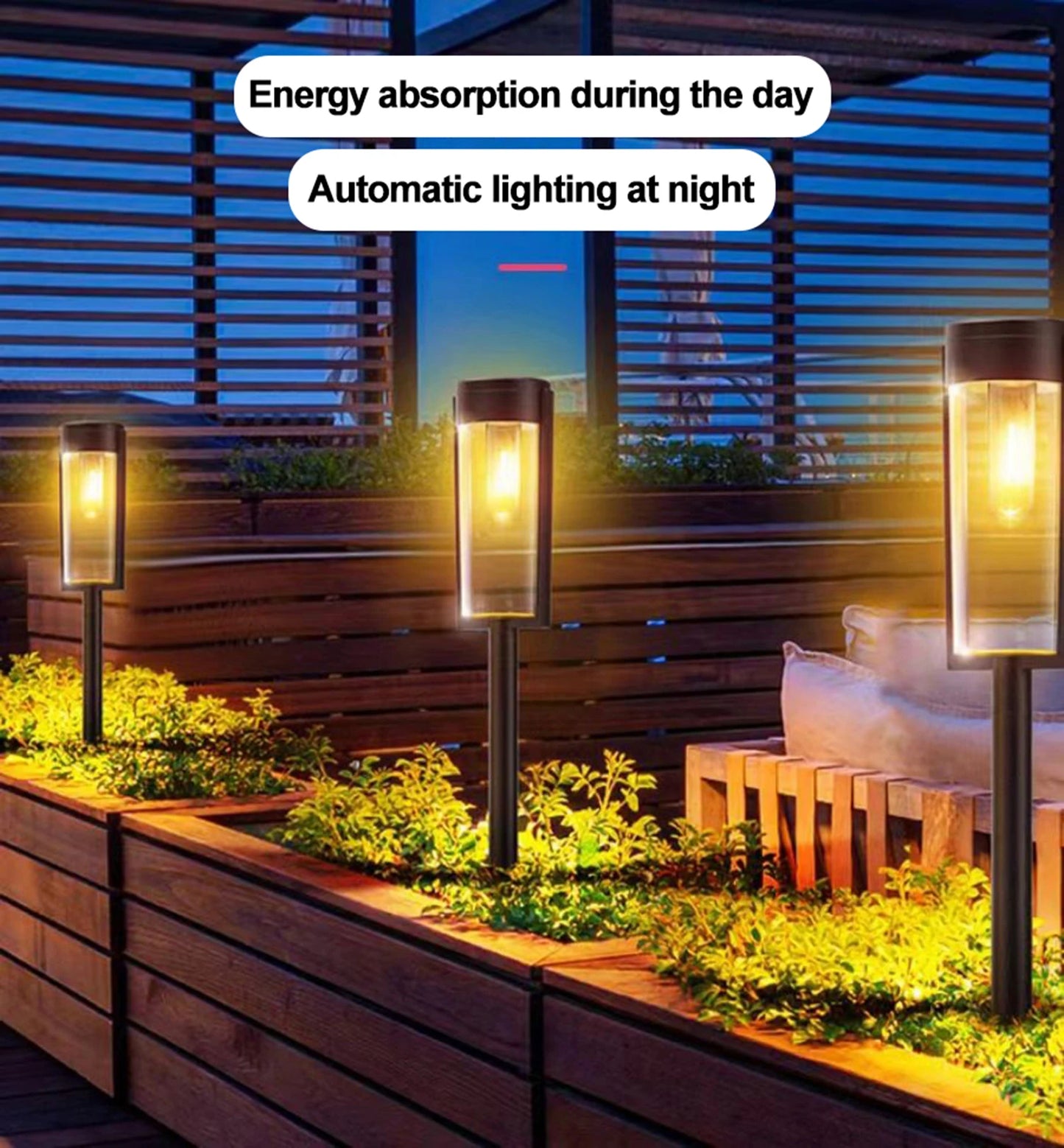 LED Solar Outdoor Pathway Lights