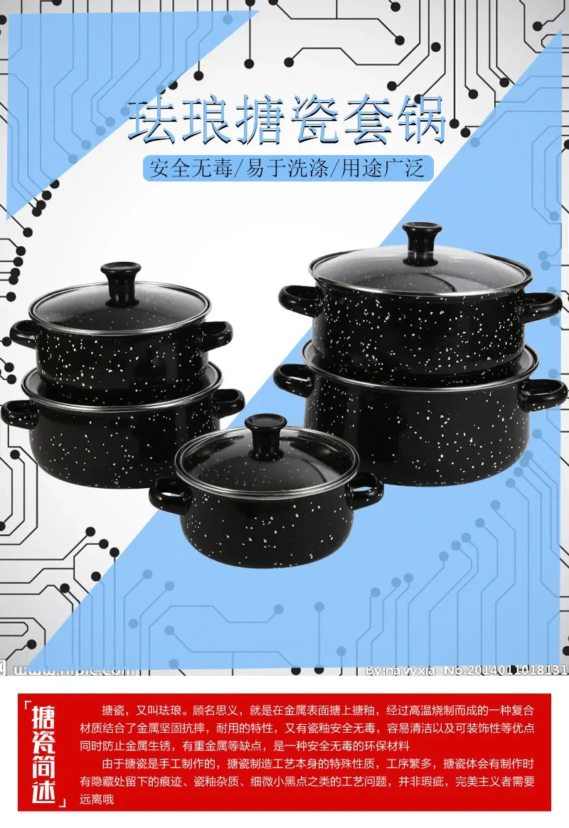 5pcs/set Kitchen/Camping Pots and Pans