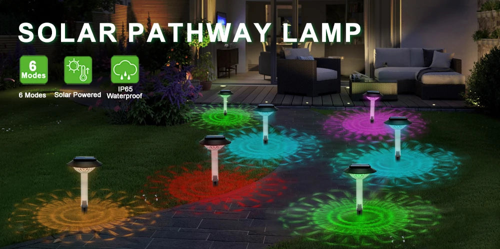 LED Solar Outdoor Pathway Lights