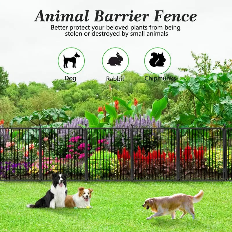 Fence Panels with Dog Gate