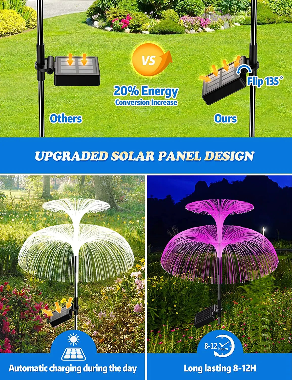 Solar Jellyfish Garden Lights