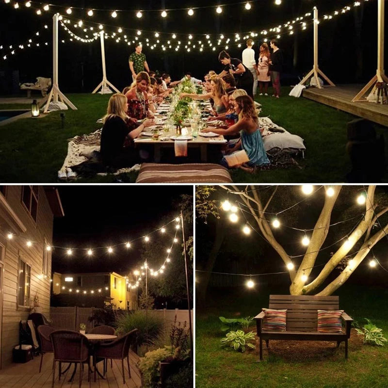 Solar Crystal Globes LED String Lights