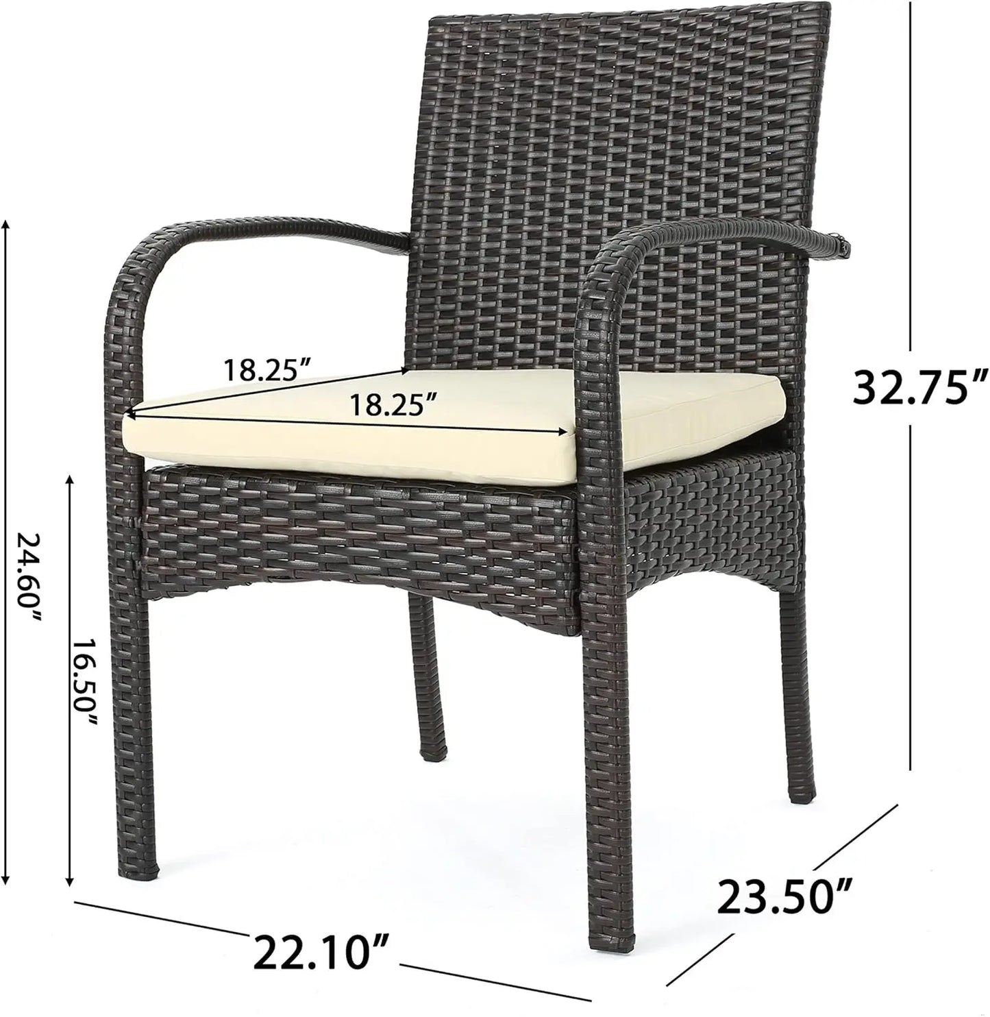 Outdoor Wicker 5 Piece Dining