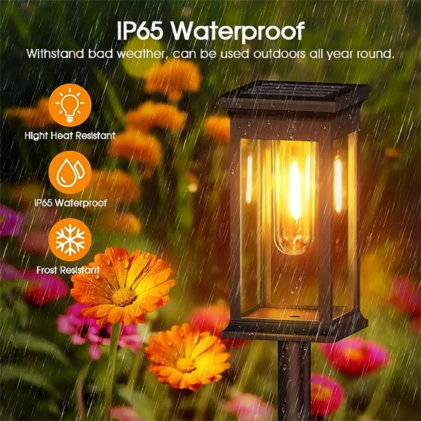 2pc Solar Outdoor Light