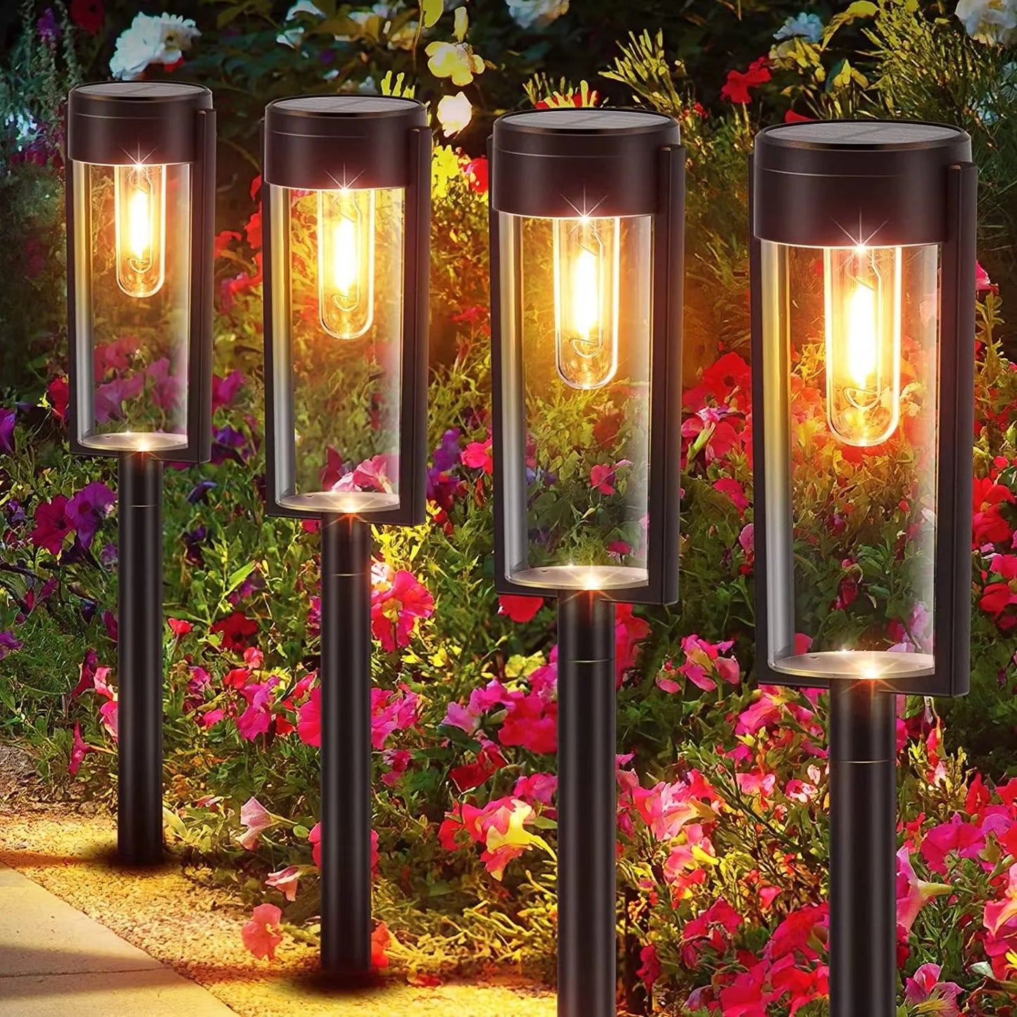 LED Solar Outdoor Pathway Lights